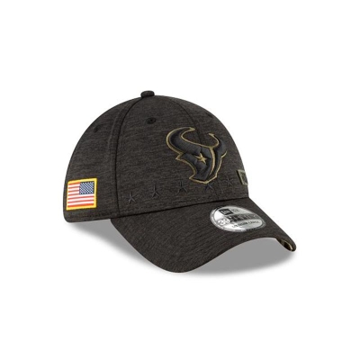 Houston Texans Gorra | New Era NFL Salute To Service 39thirty Stretch Fit Cap Mexico - Negros